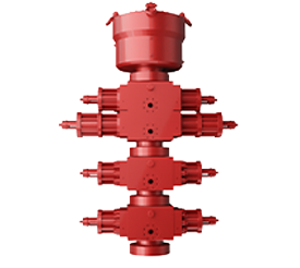 13 5/8-15000PSI<br>高抗硫防噴器組<br>（2FZ35-105閘板防噴器、FH35-70/105環(huán)形防噴器）
